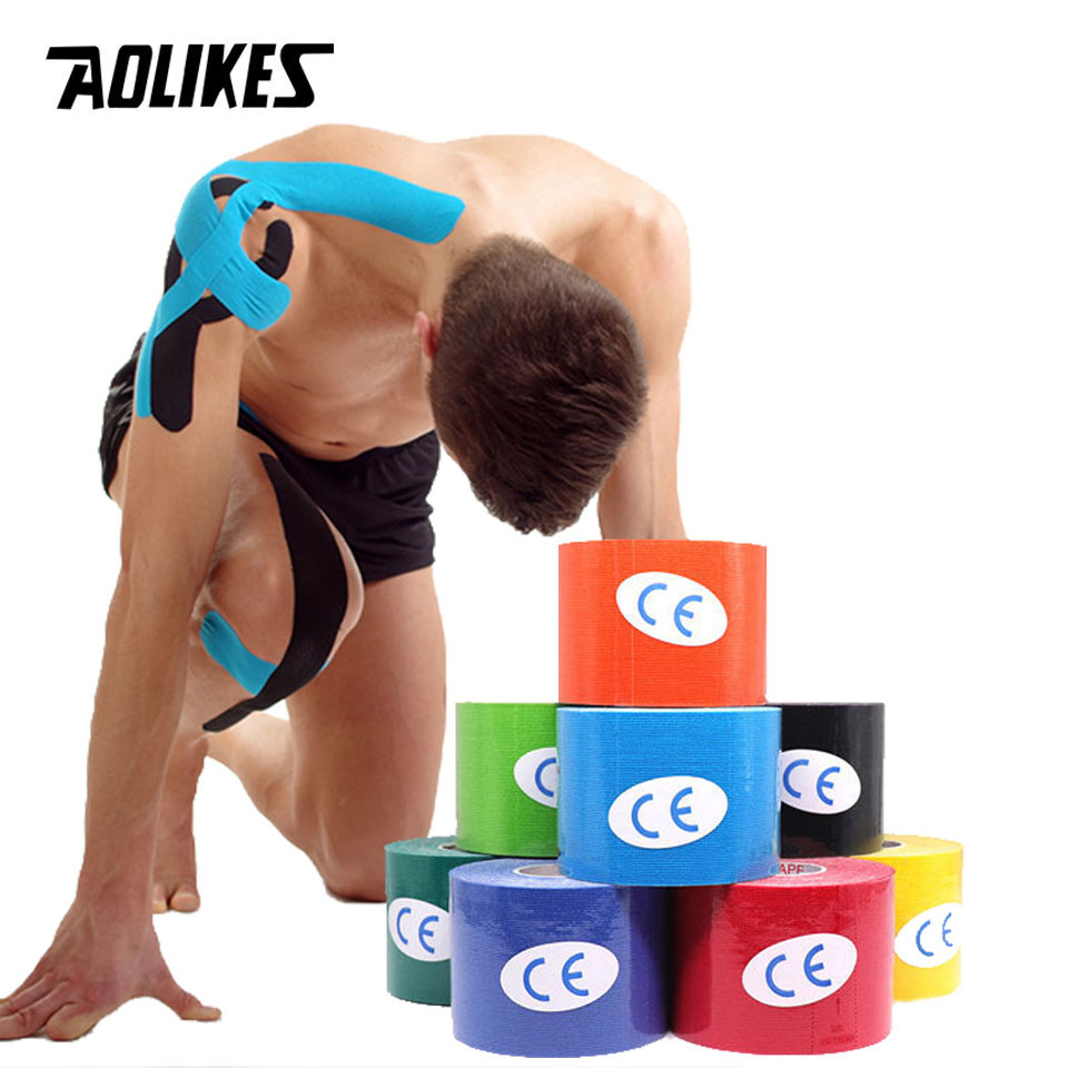 Sports Taping Precut - AOLIKES 2 크기 운동 요법 테이프