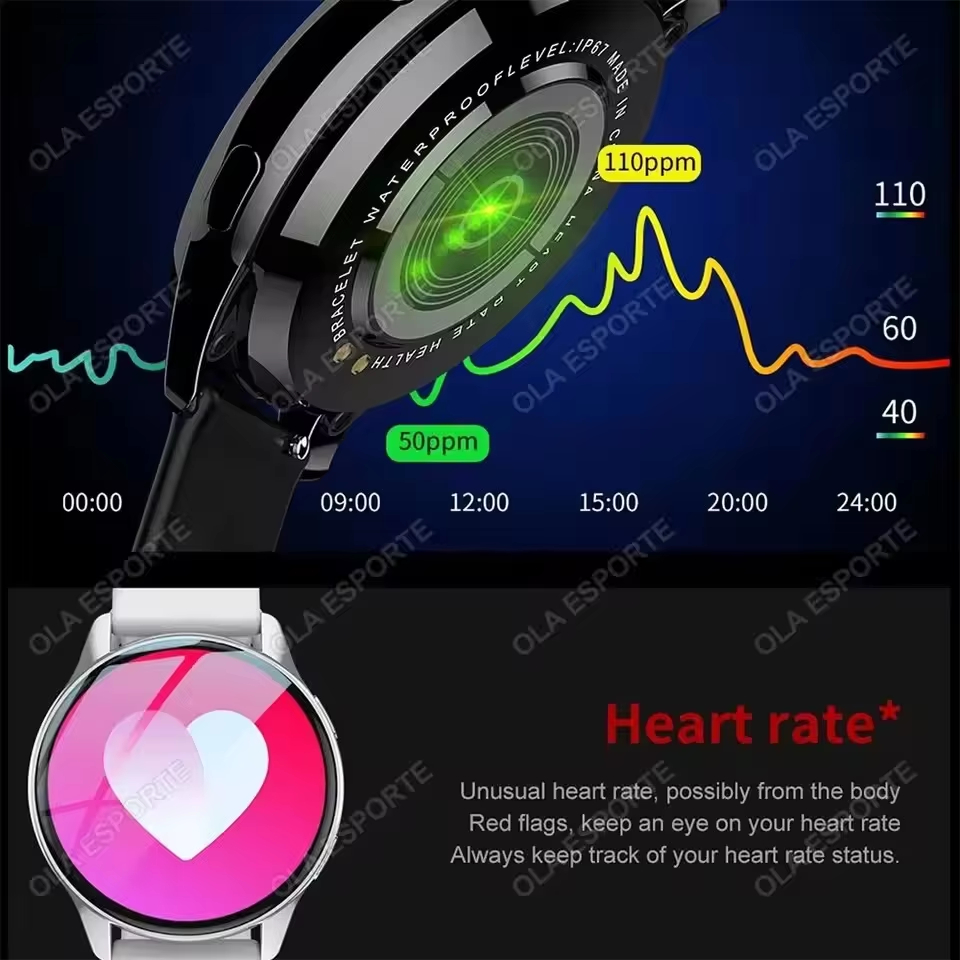 남녀공용 신형 스마트워치, 심박수 측정, HD 화면,  - Health Wellness Bracelet 리뷰 및 가격